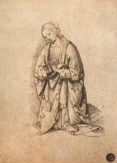 Virgen adoradora; dibujo de Rafael, Gallerie dell